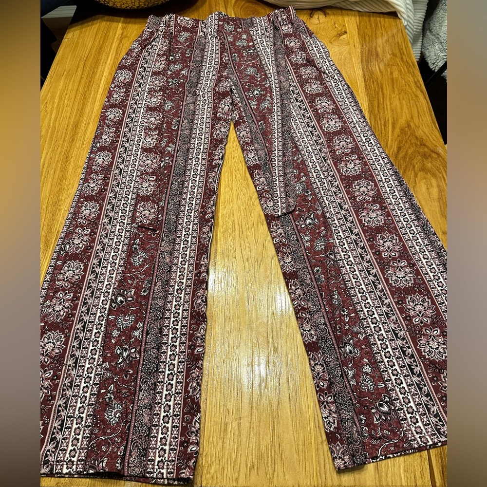 Wide leg dress pants